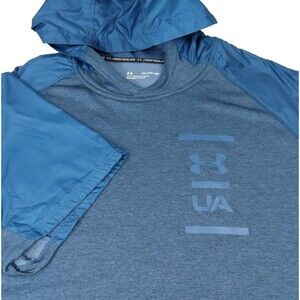 Under Armour Mens MK-1 Terry Short Sleeve Athletic Hoodie Sweatshirt Loose 3XL